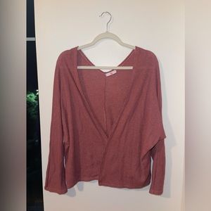 Q Mauve Sweater Cardigan